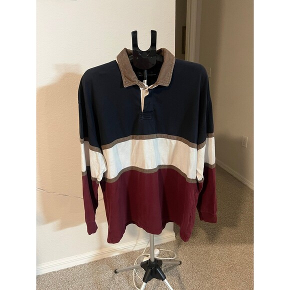 Abercrombie & Fitch Other - Vintage Abercrombie & Fitch Colorblock Long Sleeved Rugby Polo Men’s Size XXL